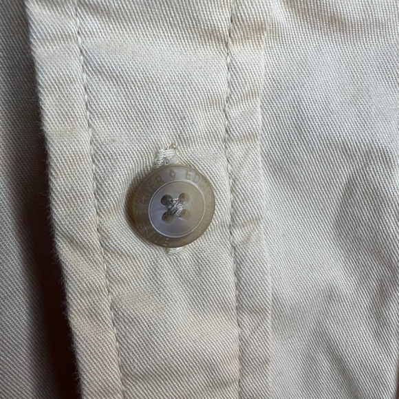Eddie Bauer Shirt Men's Large Tan Short Sleeve Casual Button Down - Picture 5 of 9